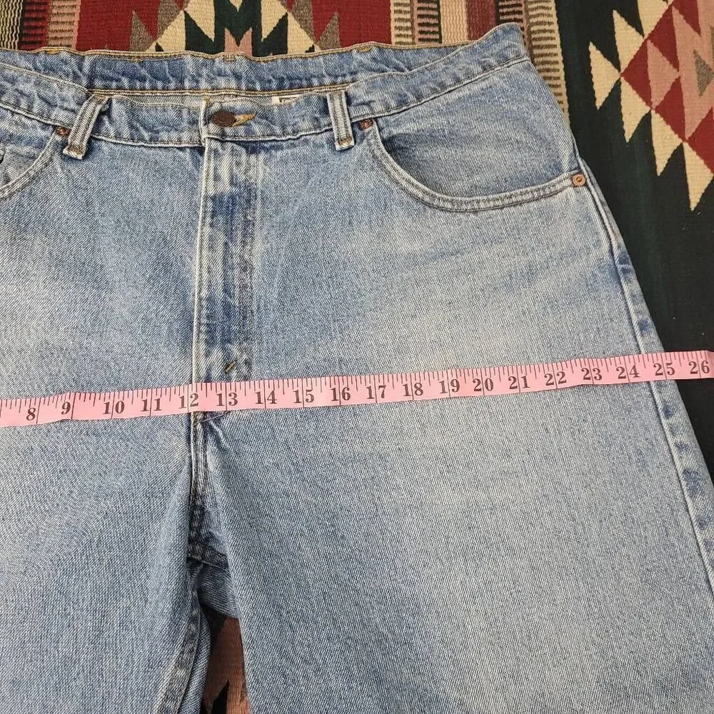 Vintage 90s Levi's 560 Loose Fit Tapered‎ Leg Denim Jeans Sz 38x28.5 Light Wash